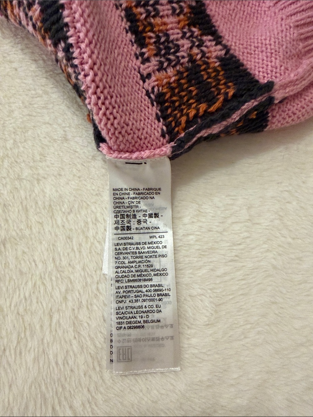 Levi's Pink Butterfly Cropped Knit Tank Top - Picture 5 of 6